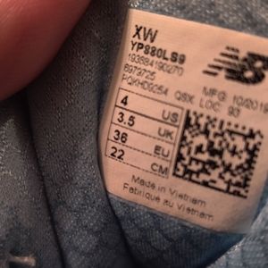 New Balance size 4 running shoes